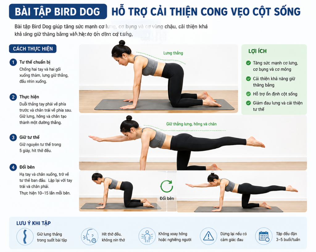 Bài tập cong vẹo cột sống cho trẻ em