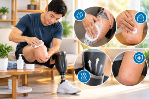 Cách chăm sóc da khi sử dụng chân giả
