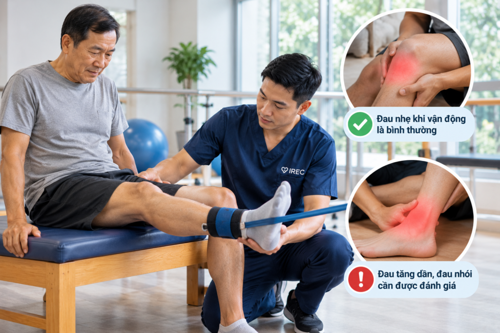 Tập phục hồi chức năng có đau không