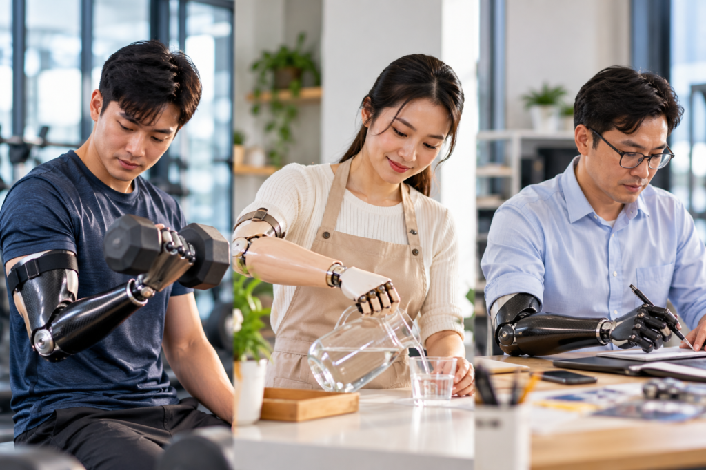 Làm quen với tay giả