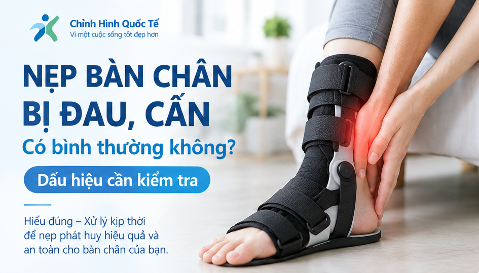 nẹp bàn chân cho trẻ em